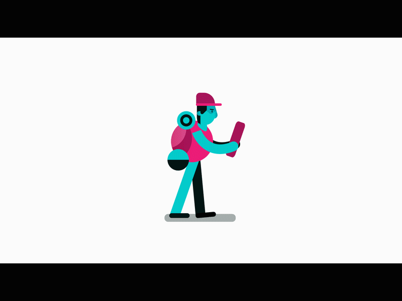 Lost explorer aftereffects animation flat design gif illustration illustrator