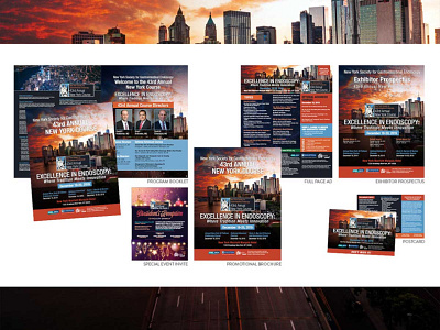 NYSGE Medical Conference Graphics brochure brochure design brochure layout brochure mockup design event event branding event promotion graphic design invitation medical design postcard program