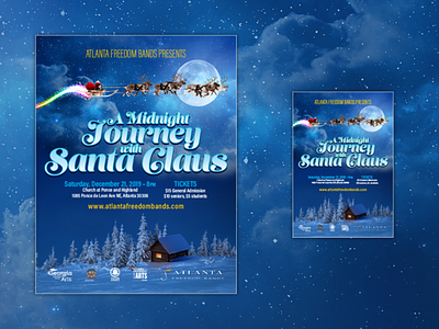 Christmas Concert Graphics christmas flyer concert concert flyer design event event branding event flyer event promotion graphic design postcard poster