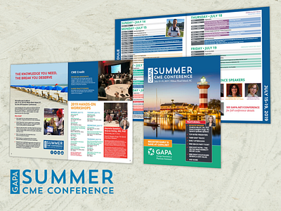 GAPA Summer Conference Brochure brochure brochure design brochure layout brochure mockup design event event branding event promotion graphic design