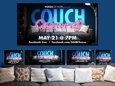 Couch Cabaret Event Promos design event event branding event promotion graphic design