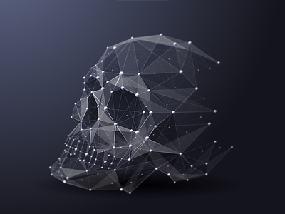 Vector low poly human skull 3d skull adobe illustrator anttoniart digital design human skull low poly polygonal skeleton skull vector graphics