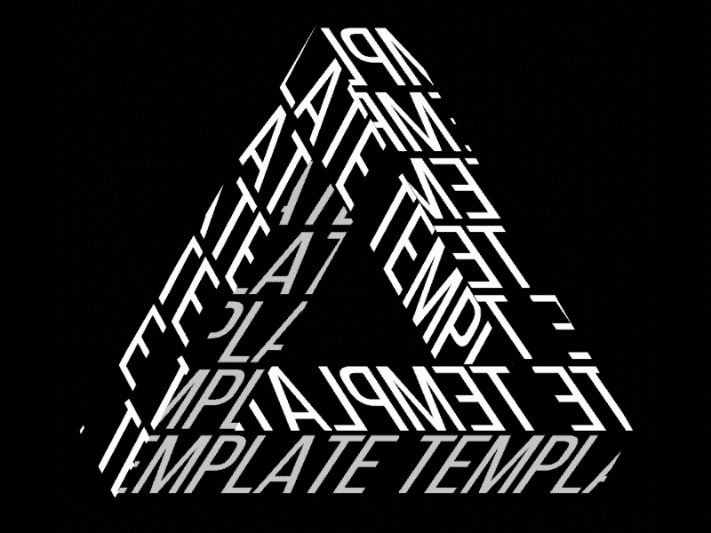 Penrose Triangle bold font logo motion motion design motion graphics motiondesign motiongraphics template typogaphy typography art