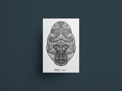 Gorilla - Wild Series apple pencil black and white creative design digital art graphic design illustration procreate wild series