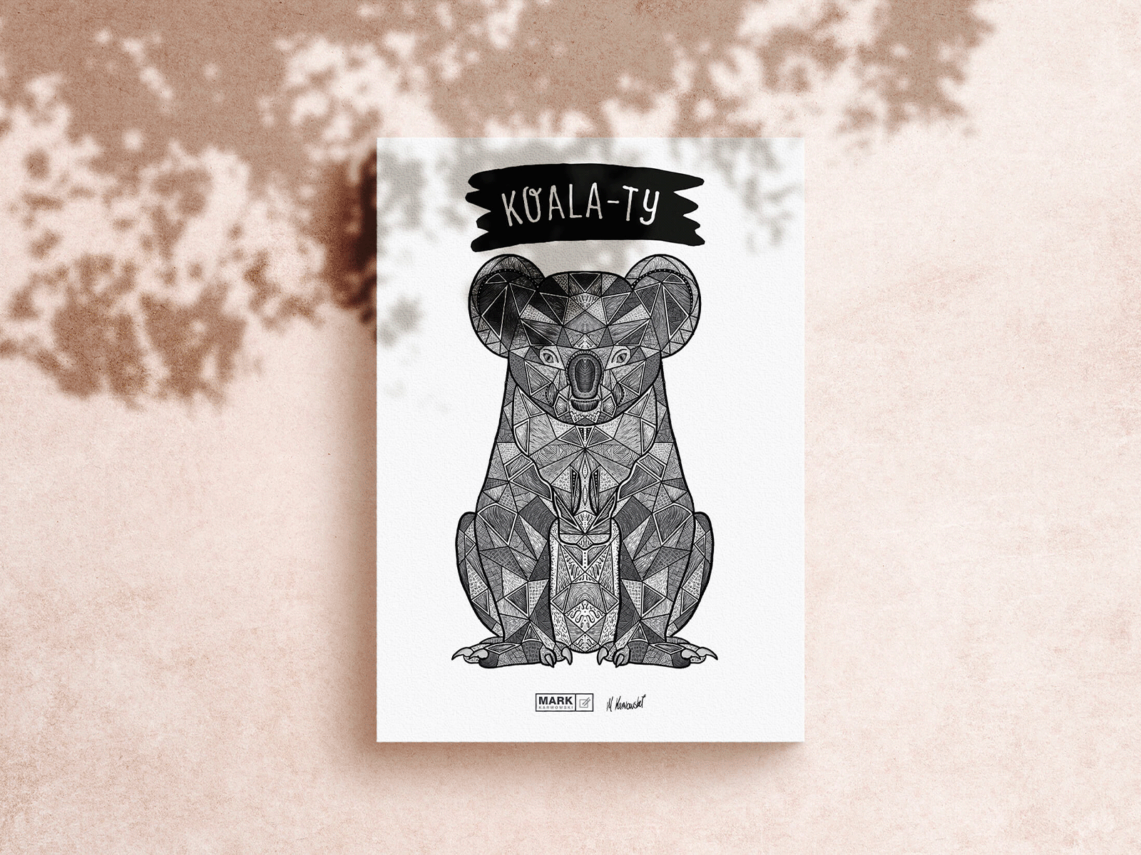 Koala-ty - Animal Puns animal pun bear creative design digital artwork illustration inspiration pun