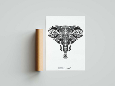 Elephant - Wild Series apple pencil artwork black and white creative design digital art graphic design illustration inspiration inspire ipad pro procreate