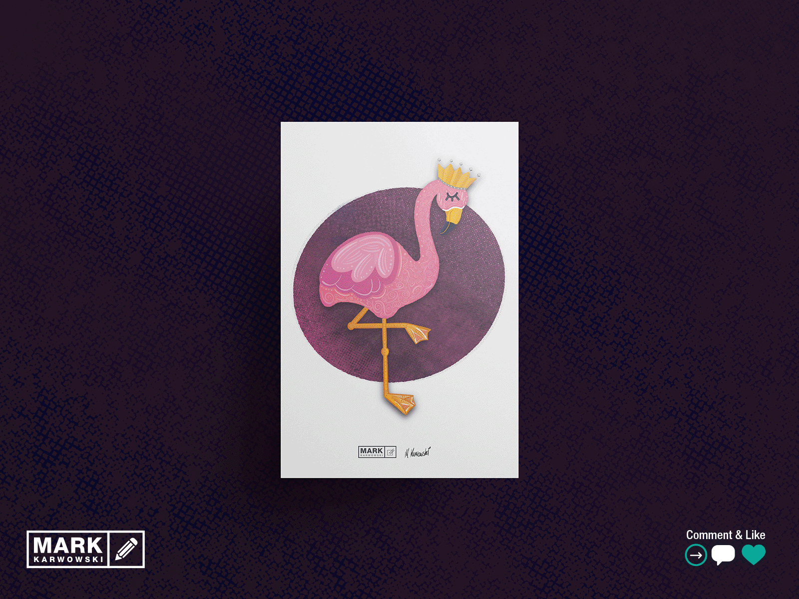 Flamingo Illustration - Birds of a Feather apple pencil artwork creative design digital art graphic design illustration inspiration ipad pro procreate