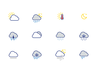 Weather Icons icons illustration weather weather icons