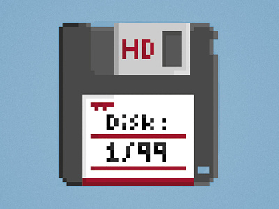 Floppy disk 1/99 pixel pixel art