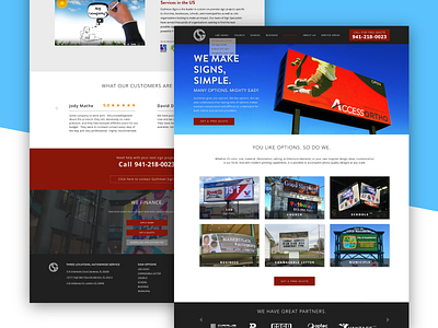 Guthman Signs - Home Page homepage homepage design ui uiux webdesign website website concept website design websites