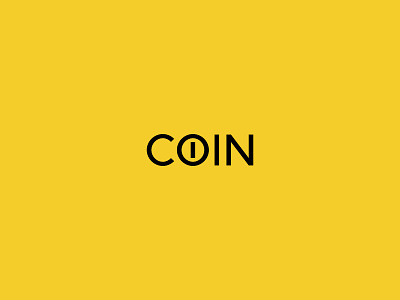 Coin Wordmark brand identity coin coin logo logo logodesign logodesignersclub logoinspiration logotype wordmark wordmark logo wordmark series yellow