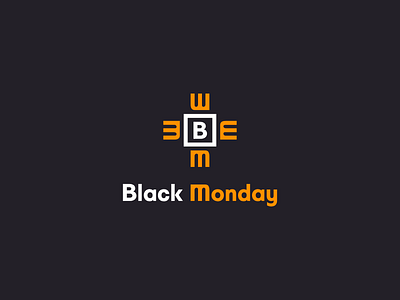 Black Monday - Logo Design brand identity logodesign logomark logotype youtube channel