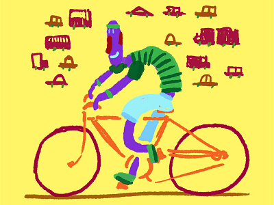 bici bicycle illustration