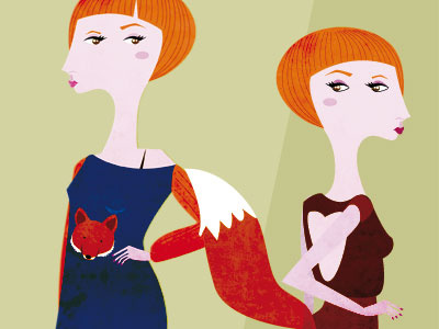 what are you looking at? fashion illustrator photoshop retro style texture vintage