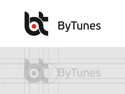 ByTunes | Logo brand grid identity illustration logo vector