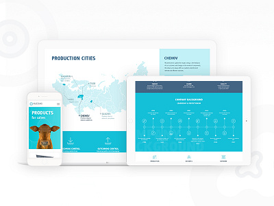 MUSTANG | RWD blue corporate cow homepage product responsive rwd ui ux webdesign