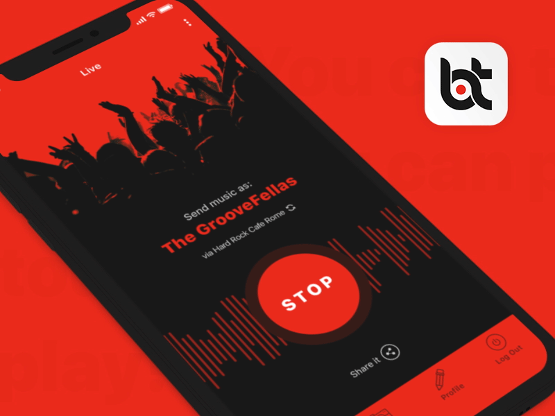 ByTunes | Live Screen animation app gif interface ios live music ui uidesign ux uxdesign