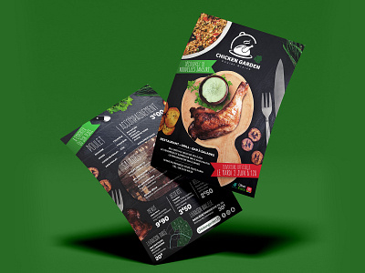 Chicken Garden Menu branding menu menu design restaurant