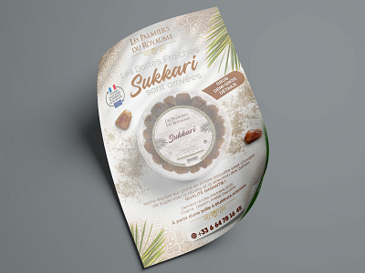 LES PALMIERS DU ROYAUME - BRANDING branding dattes flyers packaging palm tree palmiers royaume stickers