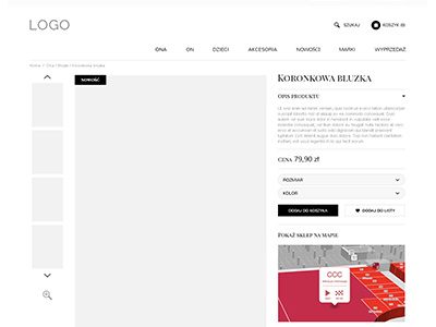 Product page e commerce makiet online store template ux wireframe