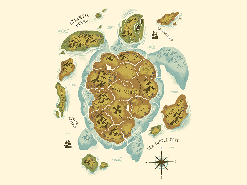 Карта черепаха оформить минск - 90 фото