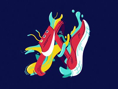 N fitness illustration nike nike air shoes snickers vector