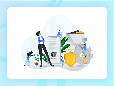 Rubique - Illustrations about us animation character design credit cards design finance flat graphic design illustration logo money people procreator security sketch type typography ui ux web