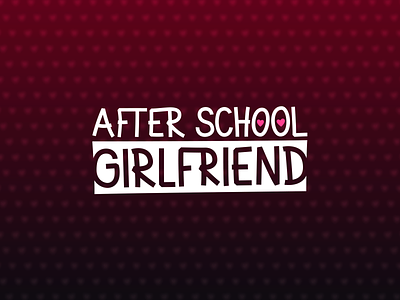 After School Girlfriend Logo branding design logo logo design minimal typography vector