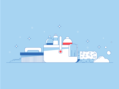 Cleaning Supplies Illustration design illustration vector