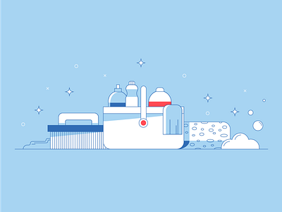 Cleaning Supplies Illustration