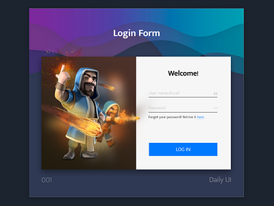 Login Form button design form login password signin signup uiux web widget