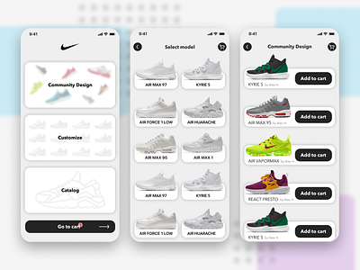 Sneakers App Concept app concept mobile nike sneakers ui