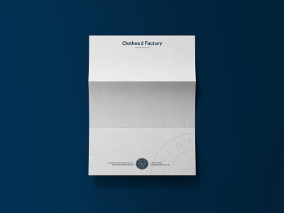 Clothes 2 Factory – Letterhead Design