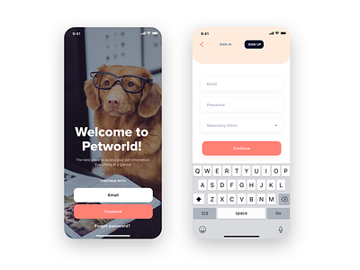 Petworld On Boarding Concept animals animation branding design doctor doctor app flat icon illustration logo minimal onboarding onboarding screen pet typography ui ux vector website websites