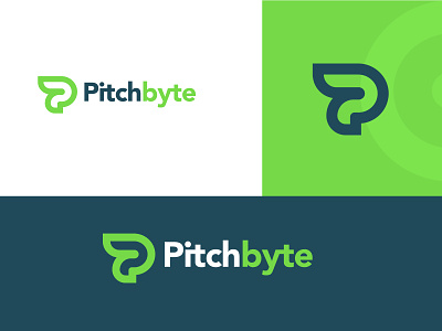 Pitchbyte Logo Design br branding design flat graphic design icon logo logodesign logos logotype minimal vector