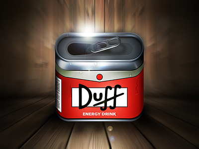 Duff Beer iOs Icon app beer can duff fun icon ipad iphone iso metal simpson simpsons