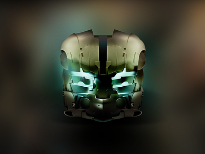 Dead Space 3 Helm iOS Icon 2d app blue dark dead dead space detail game helm icon ios iphone nightmare photoshop realist space video