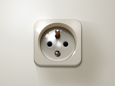 Old Power Socket iOS icon detail energy icon ios ipad iphone old photoshop power power socket realistic socket