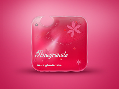 "Washing cream" bag iOS icon application bag cream grenade icon ios ipad iphone pink pomegranate shower whashing