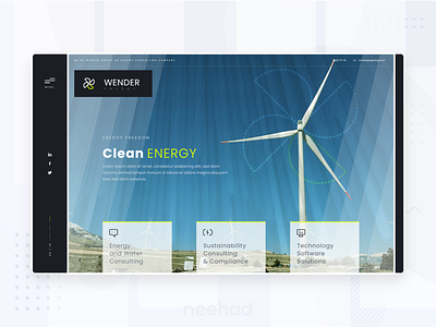 Energy Consulting - landing web concept