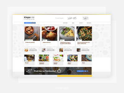 Klopaito - Food Magazine datazup food food blog klopaito ui web webdesign