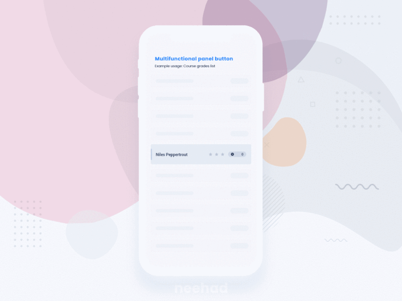 Multifunctional panel button - concept 2019 adobe xd adobe xd prototype adobexd button button animation button design concept gif neehad prototype ui webdesign