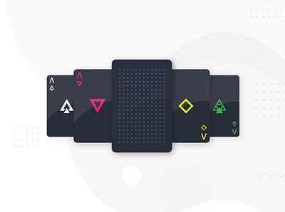 Playing Cards - dark geometric dark dribbbleweeklywarmup geometric neehad playing card