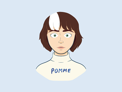 Pomme character design illustration photoshop portrait