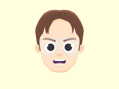 Identity theft animation character design dwight schrute illustration motion photoshop portrait the office