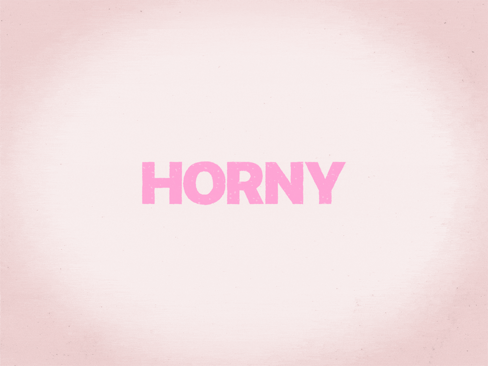 Horny after effects animation design lettering motion