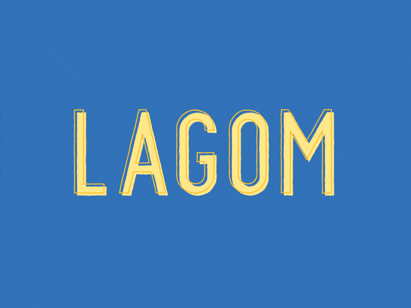 LAGOM after effects animation design lagom motion typogaphy