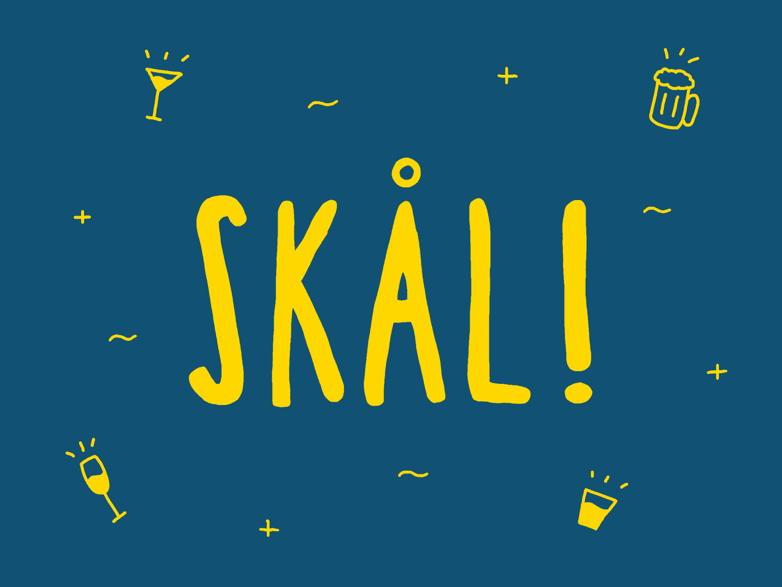 SKÅL! animate animation boiling design flat hand drawn illustration motion