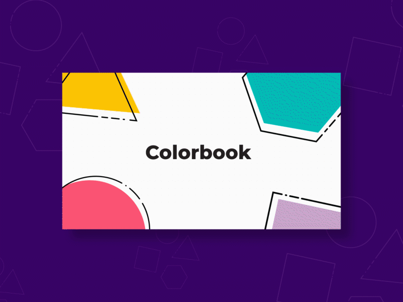 Colorbook App animation design ui ux web