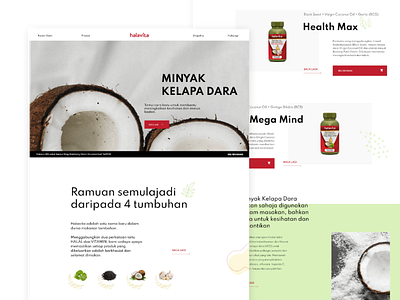 Halavita Online Store - Homepage Design adobe xd design minimal ui uidesign ux ux ui website